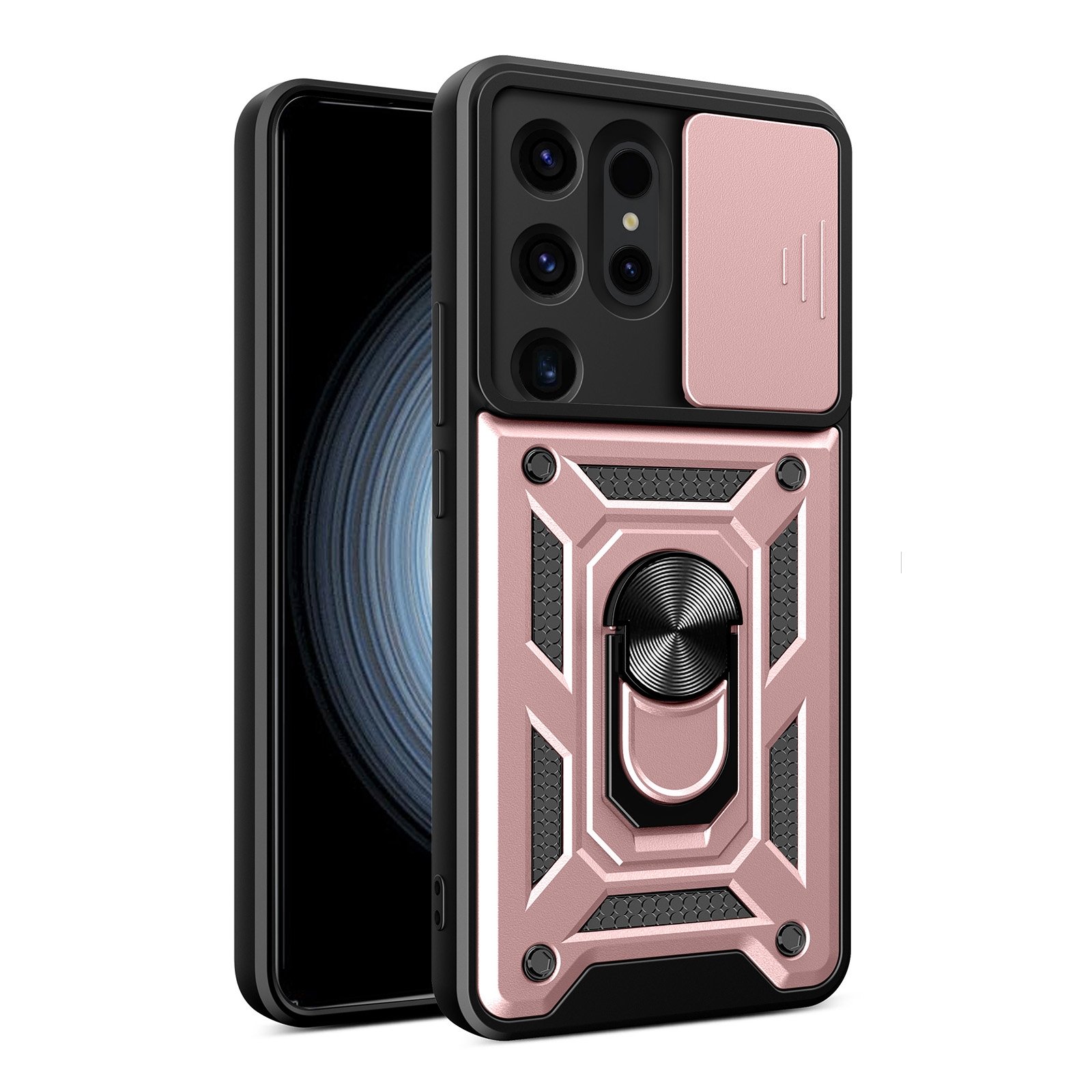 For Samsung Galaxy S24 Ultra 5G Sliding Camera Cover Design TPU+PC Phone Case(Rose Gold) For Samsung Galaxy S24 Ultra 5G Sliding Camera Cover Design TPU+PC Phone Case(Rose Gold)