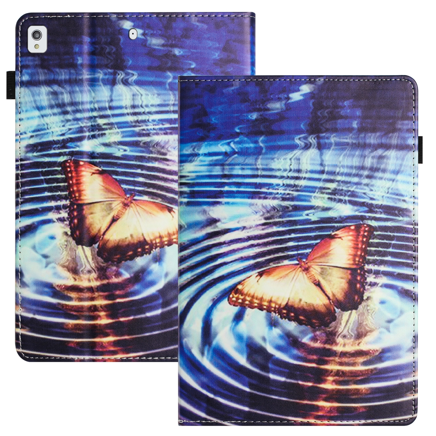 For iPad 10.5 2019 Sewing Litchi Texture Smart Leather Tablet Case(Butterfly)