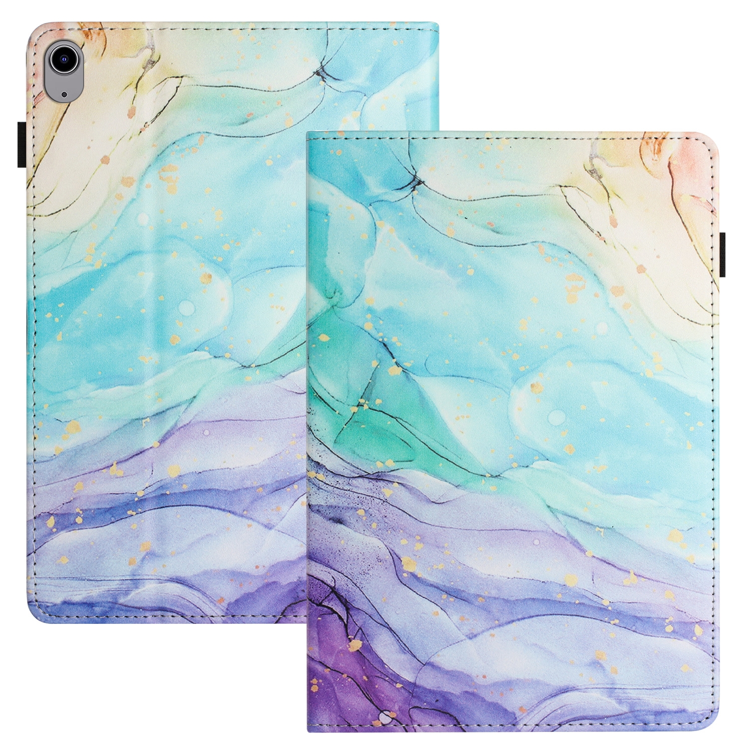 For iPad 10.9 2022 Sewing Litchi Texture Smart Leather Tablet Case(Oil Painting) For iPad 10.9 2022 Sewing Litchi Texture Smart Leather Tablet Case(Oil Painting)