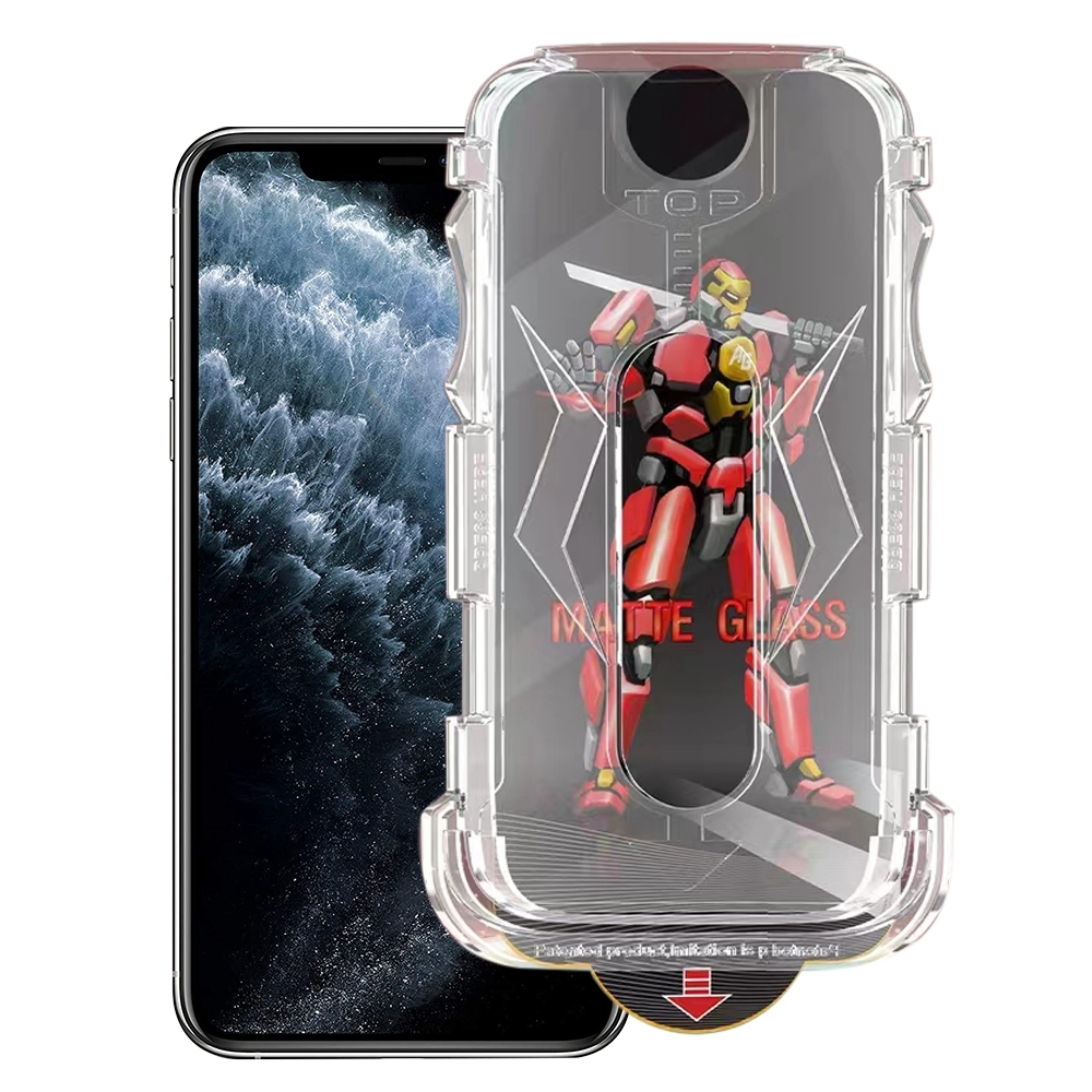 For iPhone 11 Pro Max Easy Install Matte Armor Tempered Glass Film For iPhone 11 Pro Max Easy Install Matte Armor Tempered Glass Film