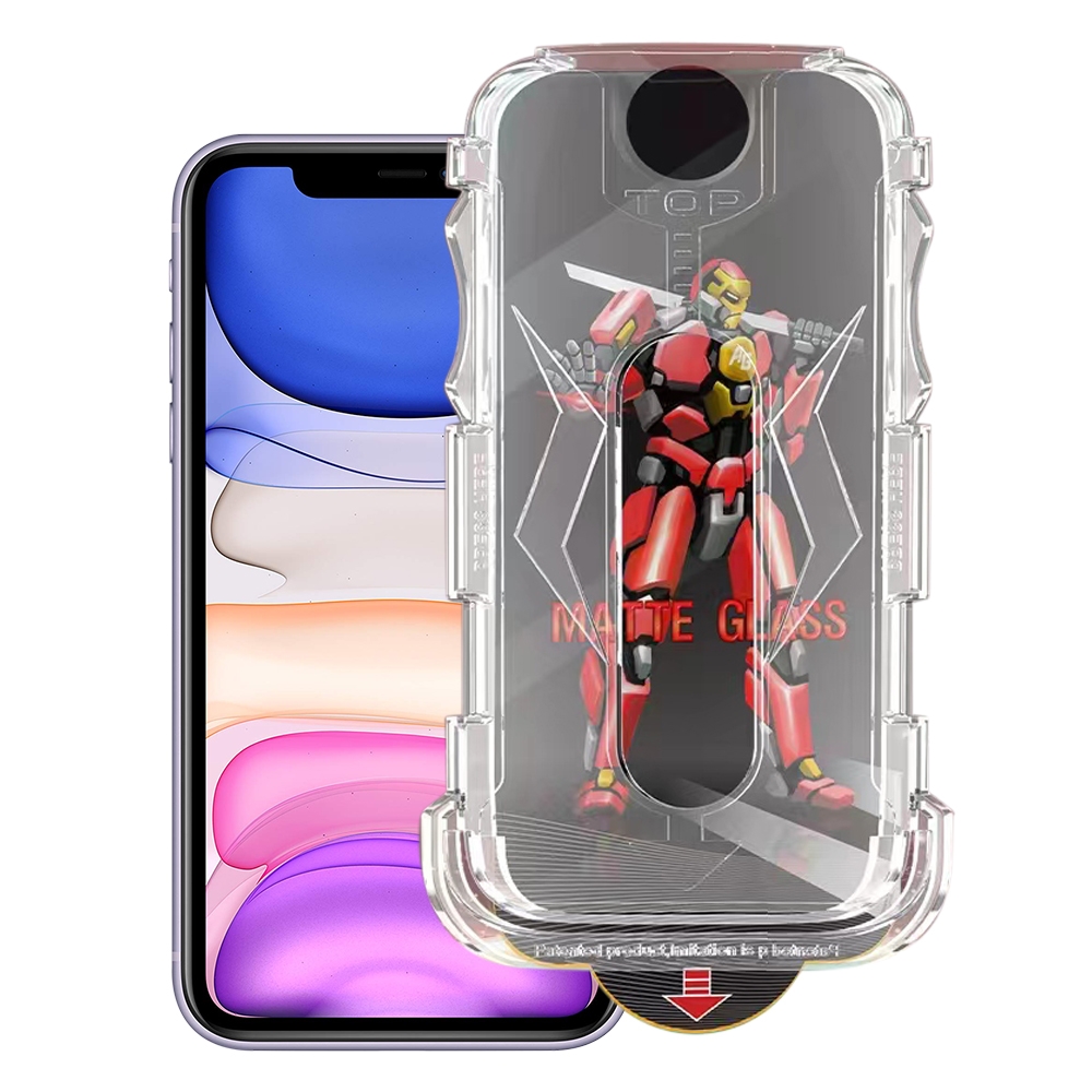 For iPhone 11 / XR Easy Install Matte Armor Tempered Glass Film For iPhone 11 / XR Easy Install Matte Armor Tempered Glass Film