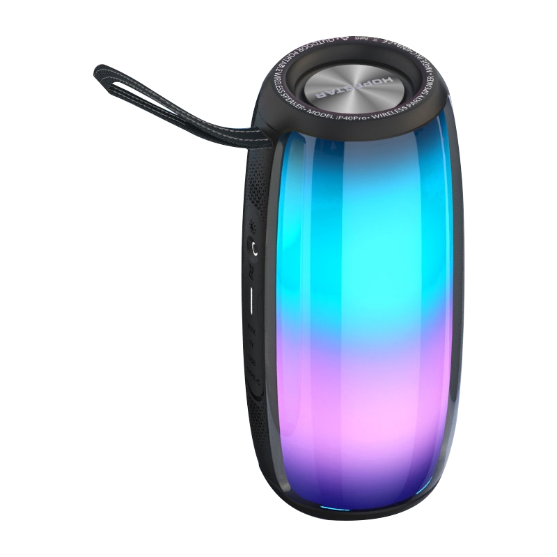 HOPESTAR P40 Pro IPX6 Waterproof RGB Light Wireless Bluetooth Speaker(Black) HOPESTAR P40 Pro IPX6 Waterproof RGB Light Wireless Bluetooth Speaker(Black)