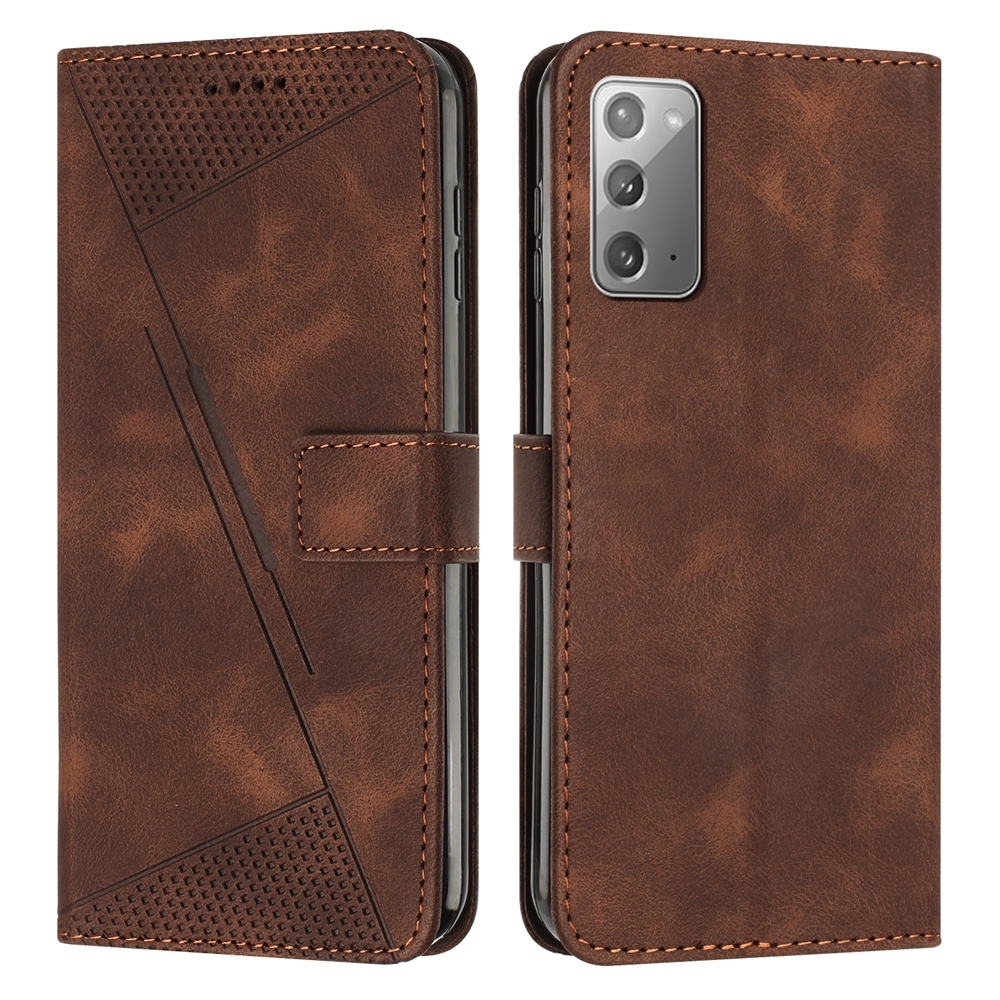 For Samsung Galaxy Note20 Dream Triangle Leather Phone Case with Long Lanyard(Brown) For Samsung Galaxy Note20 Dream Triangle Leather Phone Case with Long Lanyard(Brown)