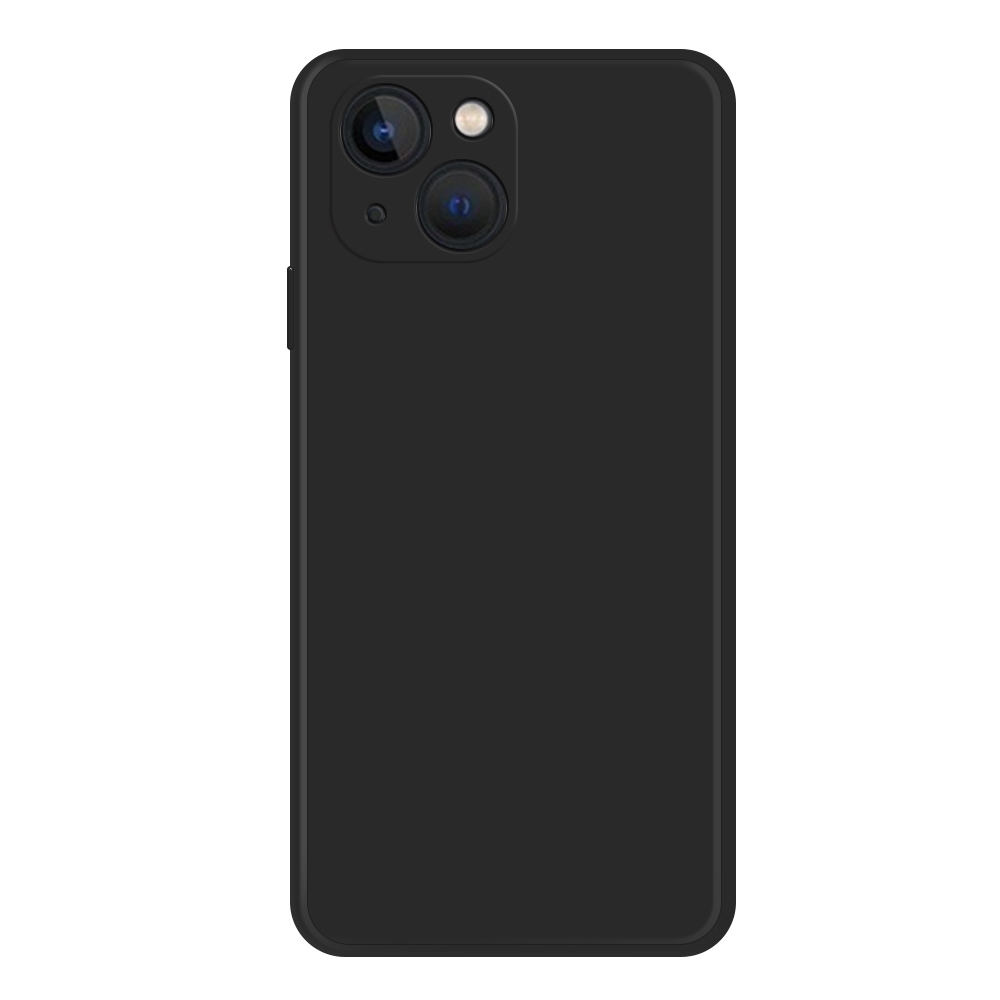 For iPhone 15 Plus Imitation Liquid Silicone Phone Case(Black) For iPhone 15 Plus Imitation Liquid Silicone Phone Case(Black)