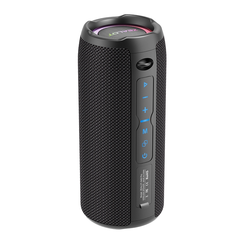 Zealot S49 Pro 20W Outdoor Portable Wireless Bluetooth Speaker with RGB Light(Black) Zealot S49 Pro 20W Outdoor Portable Wireless Bluetooth Speaker with RGB Light(Black)