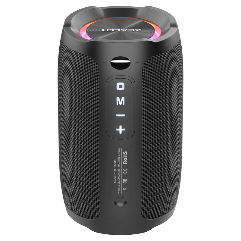 Zealot S49 Outdoor Portable Wireless Bluetooth Speaker with RGB Light(Black) Zealot S49 Outdoor Portable Wireless Bluetooth Speaker with RGB Light(Black)