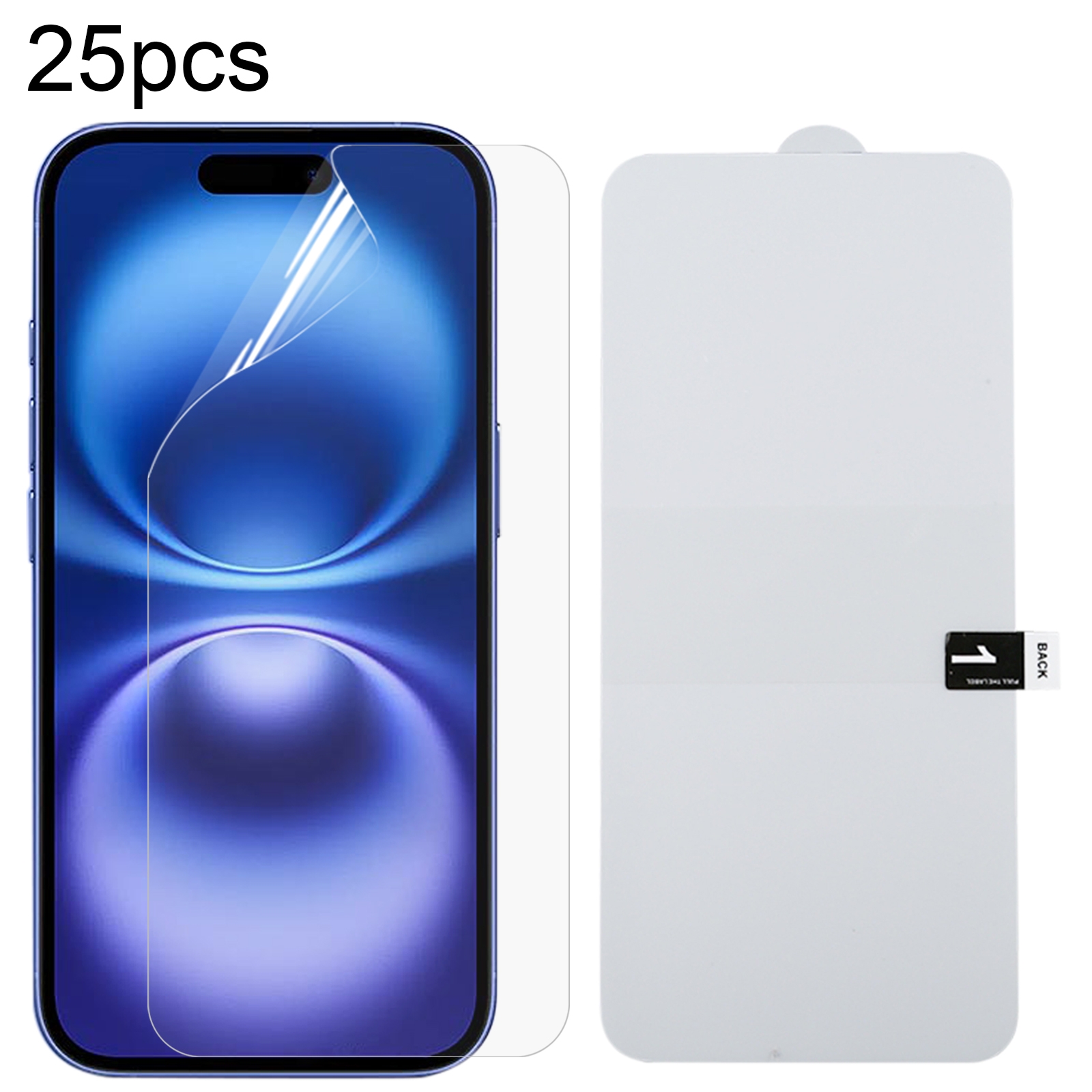 For iPhone 16 25pcs Full Screen Protector Explosion-proof Hydrogel Film For iPhone 16 25pcs Full Screen Protector Explosion-proof Hydrogel Film