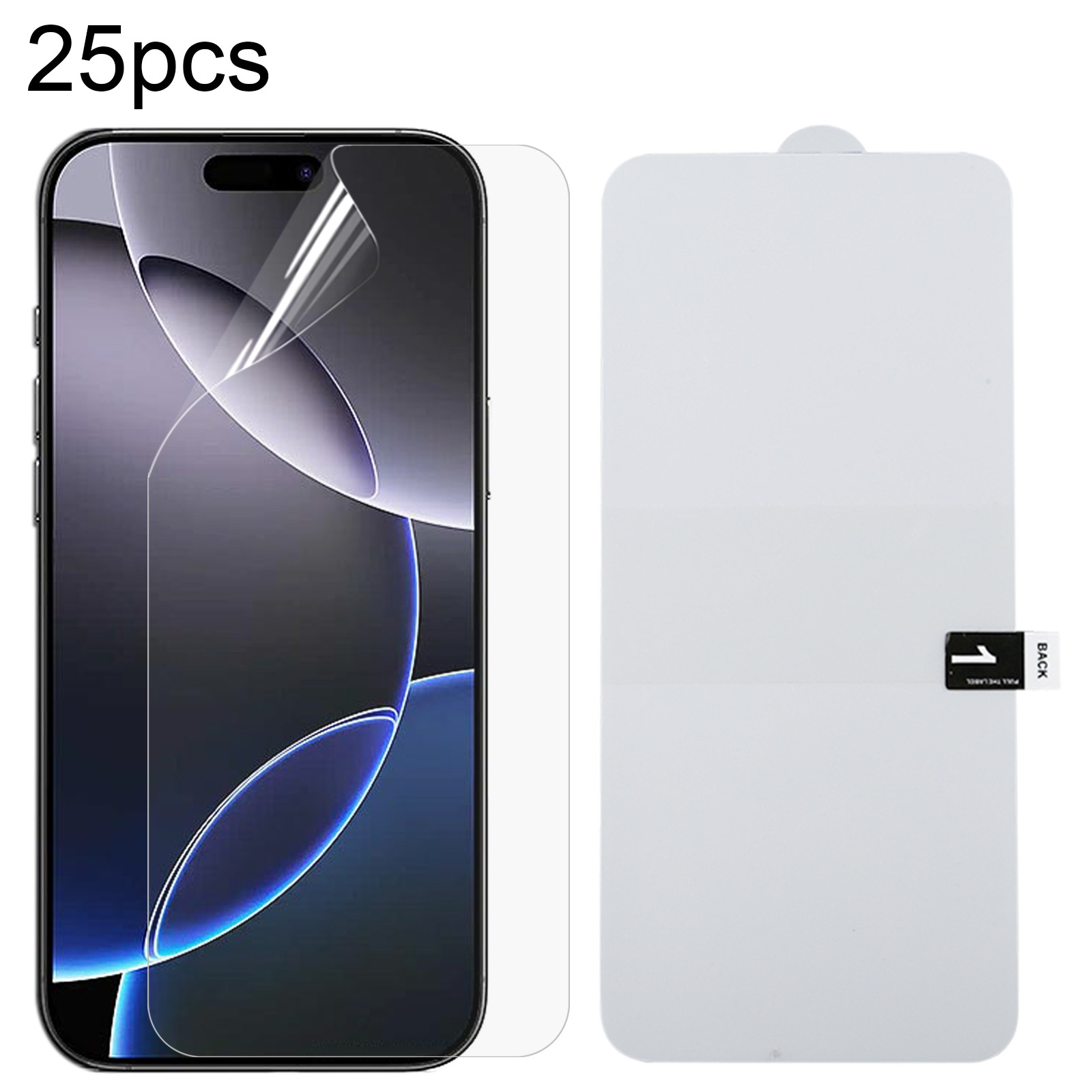 For iPhone 16 Pro Max 25pcs Full Screen Protector Explosion-proof Hydrogel Film For iPhone 16 Pro Max 25pcs Full Screen Protector Explosion-proof Hydrogel Film
