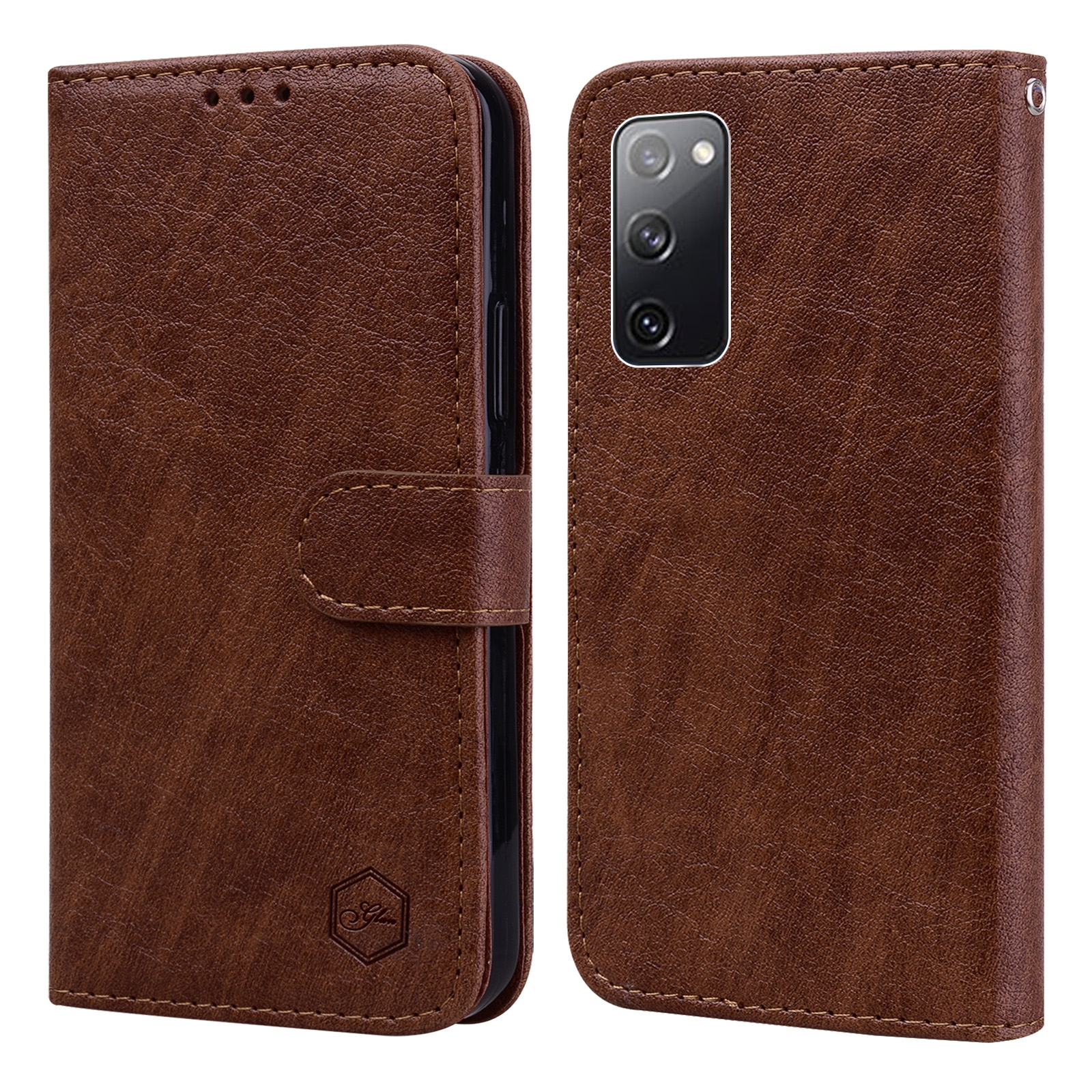 For Samsung Galaxy S20 FE 4G / 5G Skin Feeling Oil Leather Texture PU + TPU Phone Case(Brown) For Samsung Galaxy S20 FE 4G / 5G Skin Feeling Oil Leather Texture PU + TPU Phone Case(Brown)