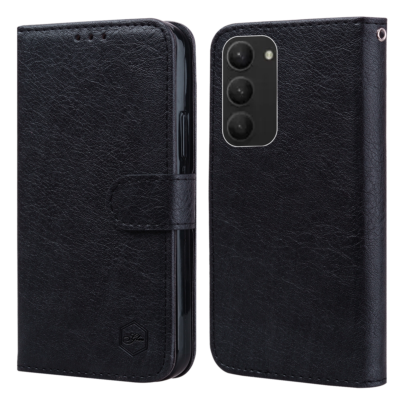 For Samsung Galaxy S23+ 5G Skin Feeling Oil Leather Texture PU + TPU Phone Case(Black) For Samsung Galaxy S23+ 5G Skin Feeling Oil Leather Texture PU + TPU Phone Case(Black)