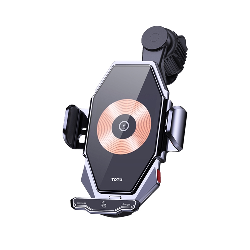TOTU CH-1-W 15W Wireless Charging Car Holder, Air-outlet Version(Grey) TOTU CH-1-W 15W Wireless Charging Car Holder, Air-outlet Version(Grey)