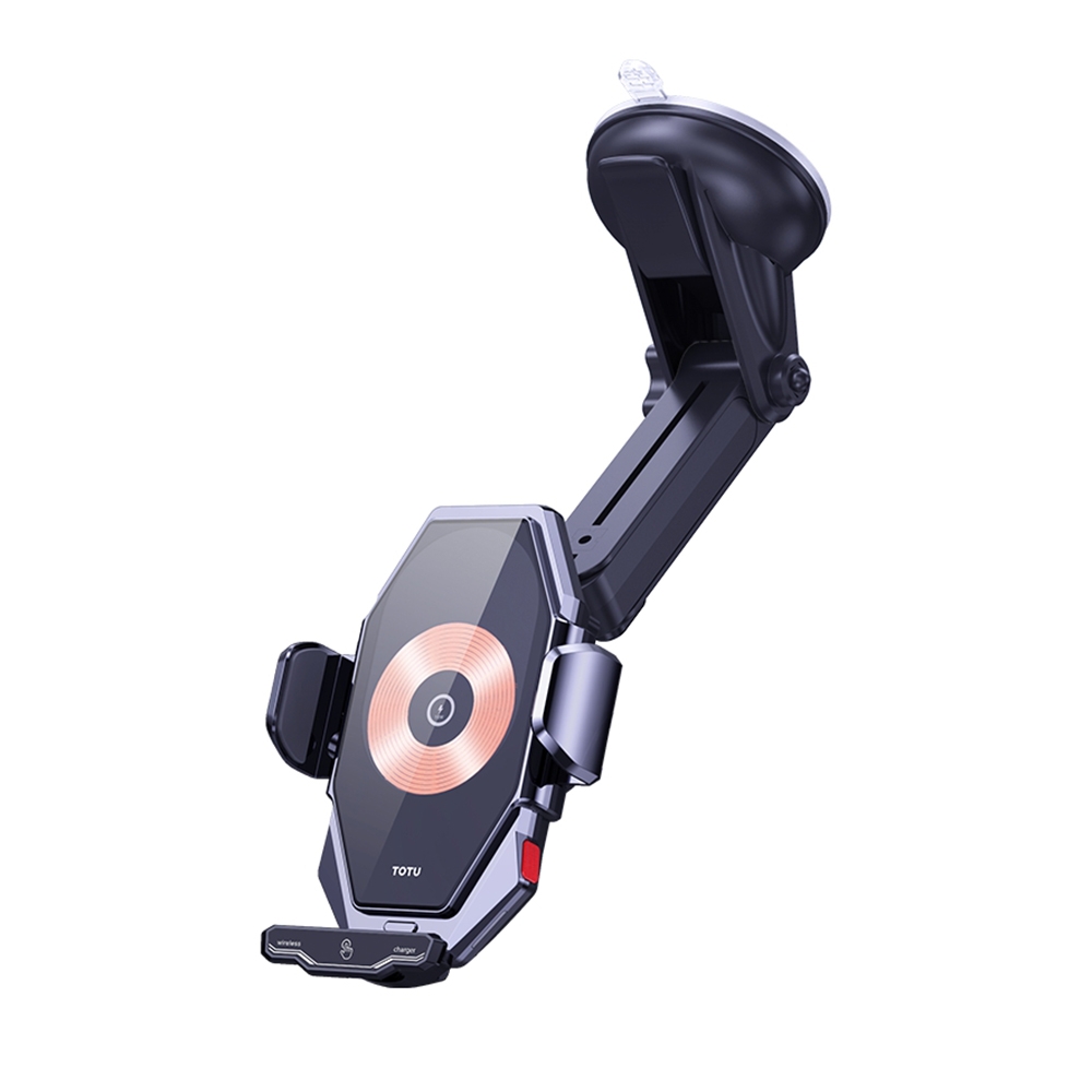 TOTU CH-1-W 15W Wireless Charging Car Holder, Suction Cup Version(Grey) TOTU CH-1-W 15W Wireless Charging Car Holder, Suction Cup Version(Grey)