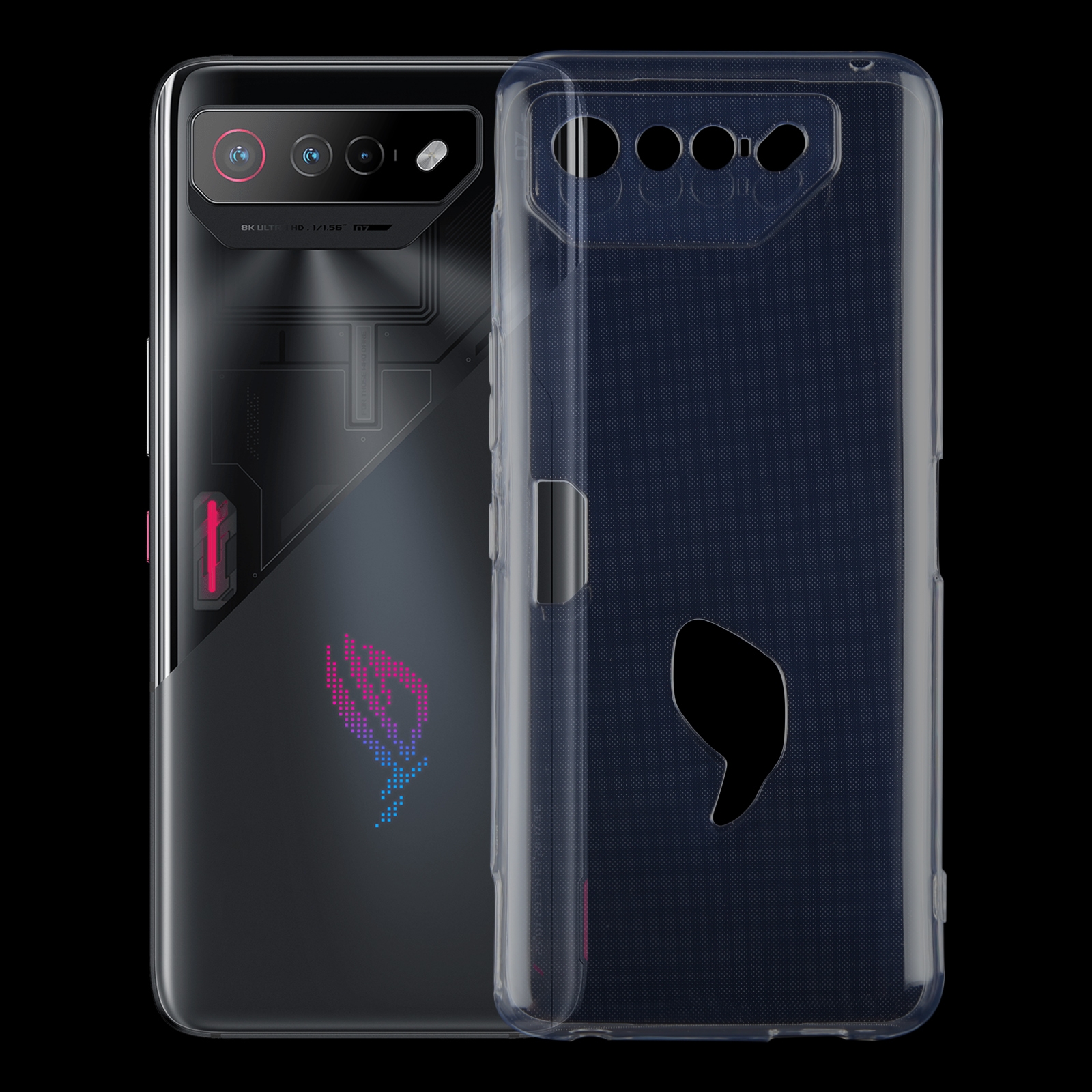 For Asus ROG Phone 7 Ultra-thin Transparent TPU Phone Case