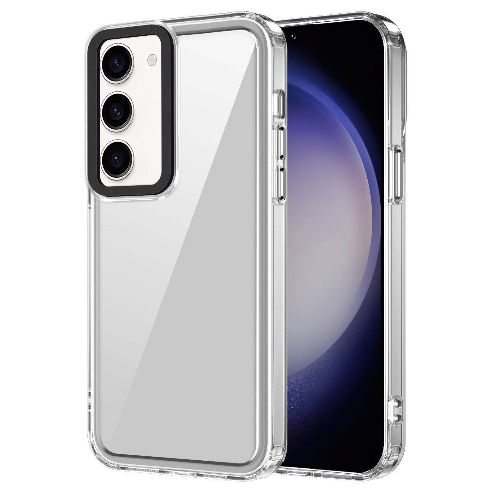 For Samsung Galaxy S23+ 5G Transparent Acrylic + TPU Shockproof Phone Case(Transparent) For Samsung Galaxy S23+ 5G Transparent Acrylic + TPU Shockproof Phone Case(Transparent)