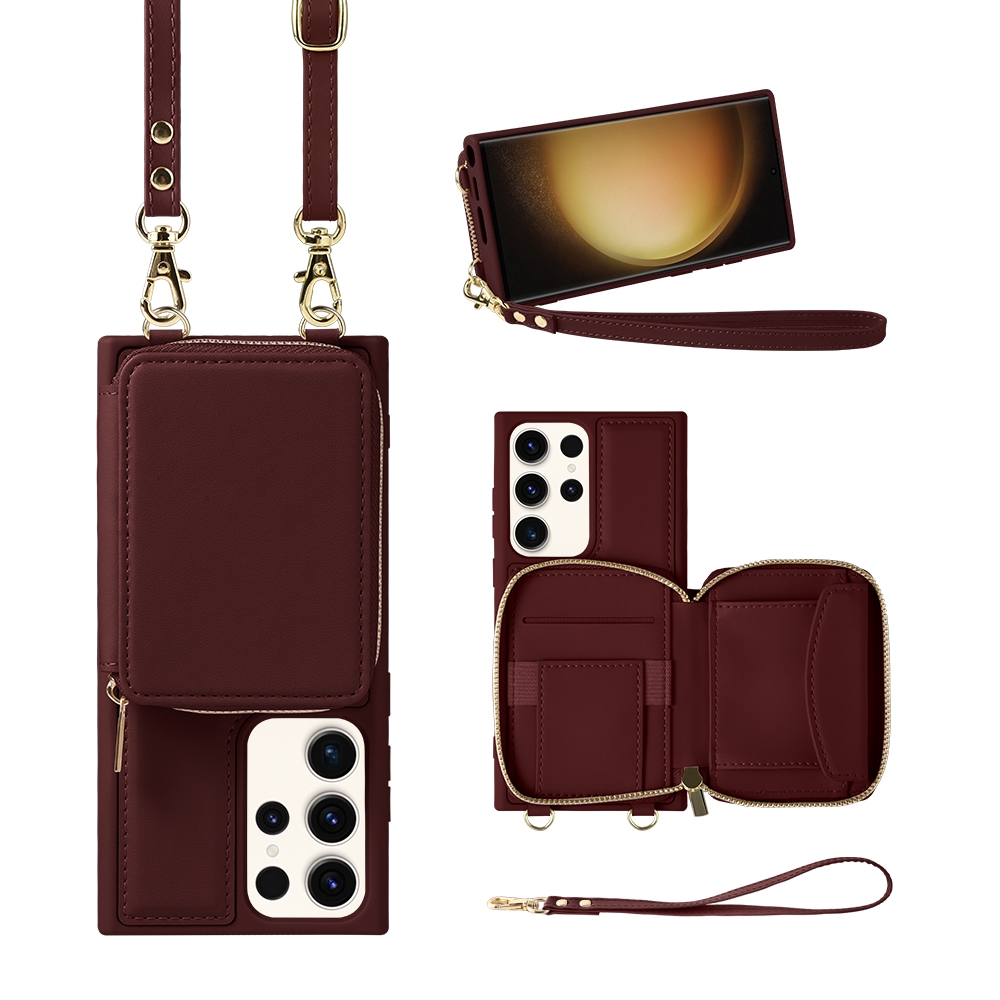 For Samsung Galaxy S23 Ultra 5G Multifunctional Zipper Wallet RFID Phone Leather Case(Wine Red) For Samsung Galaxy S23 Ultra 5G Multifunctional Zipper Wallet RFID Phone Leather Case(Wine Red)