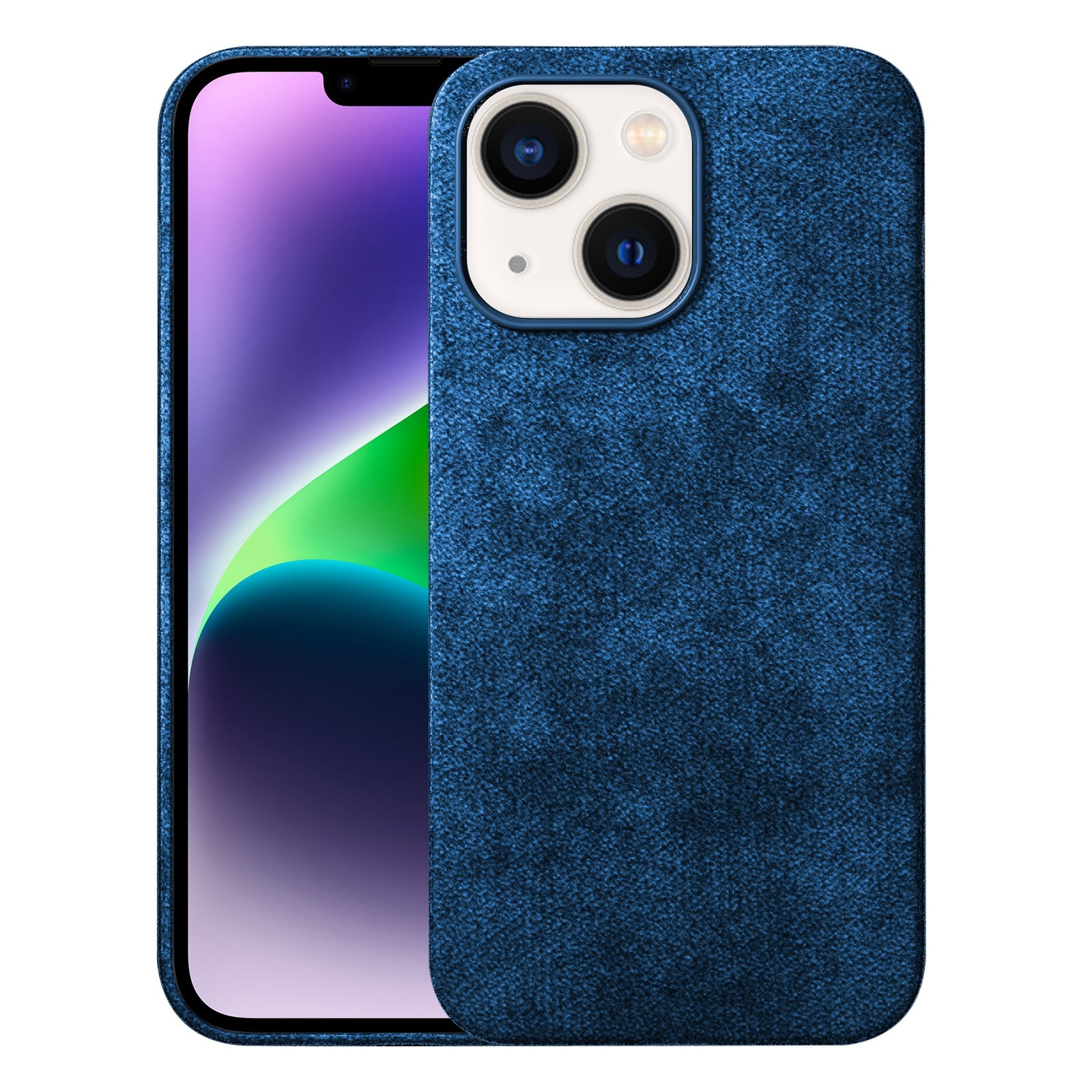 For iPhone 14 Turn Fur Magsafe Magnetic Phone Case(Blue) For iPhone 14 Turn Fur Magsafe Magnetic Phone Case(Blue)