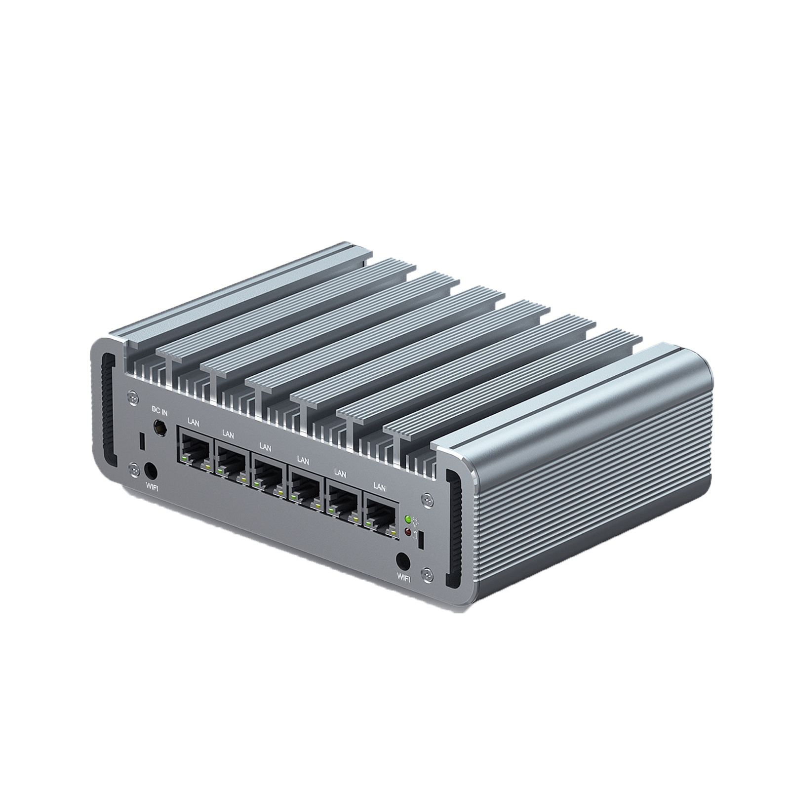 HYSTOU PO9B-J4125-6L Embedded Intel Celeron J4125 Processor Six Network Ports Mini Host, Specification:16GB+256GB+1TB