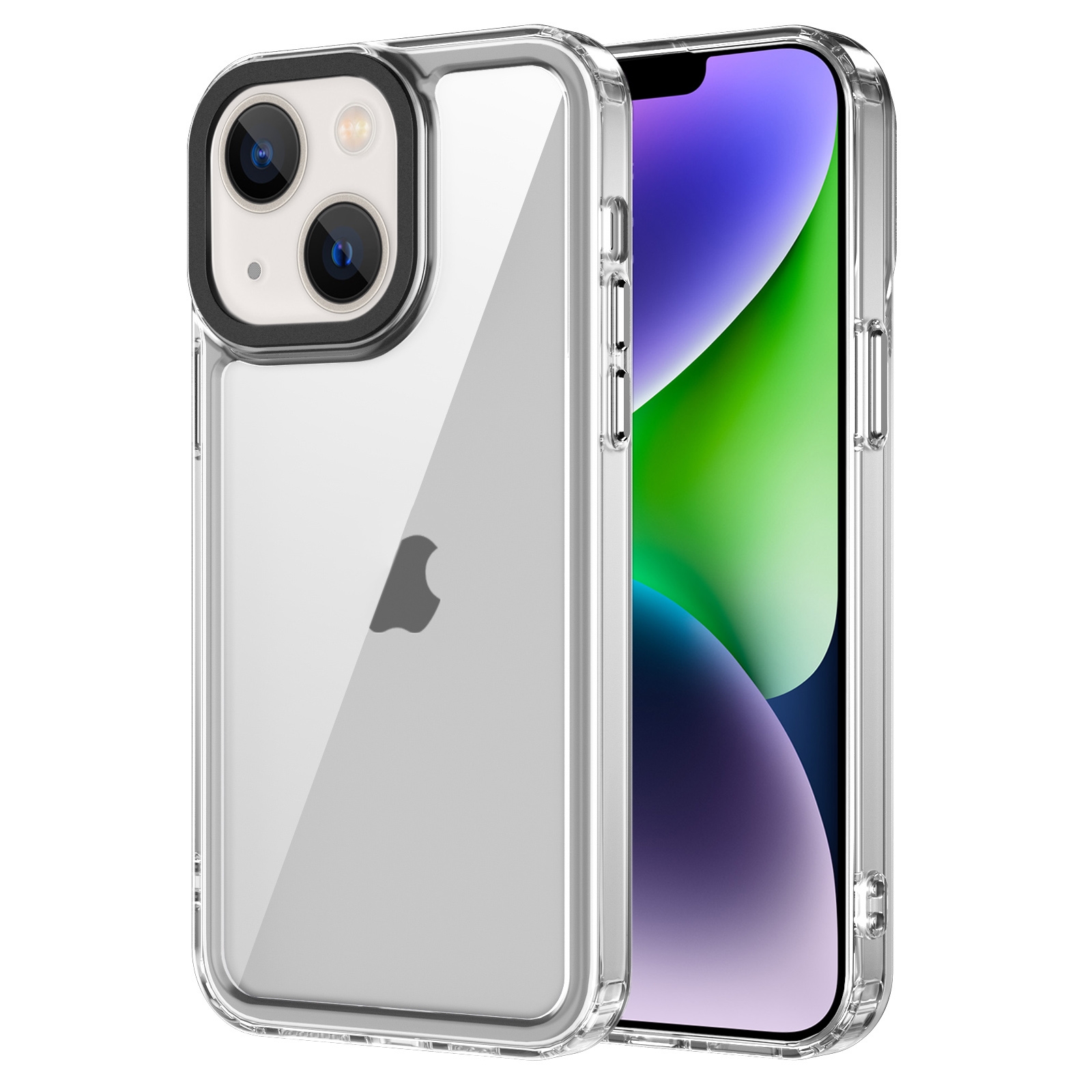 For iPhone 14/13 Transparent Acrylic + TPU Shockproof Phone Case(Transparent) For iPhone 14/13 Transparent Acrylic + TPU Shockproof Phone Case(Transparent)