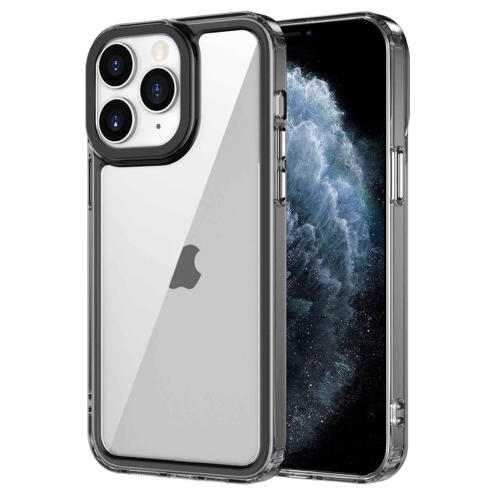 For iPhone 11 Pro Transparent Acrylic + TPU Shockproof Phone Case(Transparent Black) For iPhone 11 Pro Transparent Acrylic + TPU Shockproof Phone Case(Transparent Black)