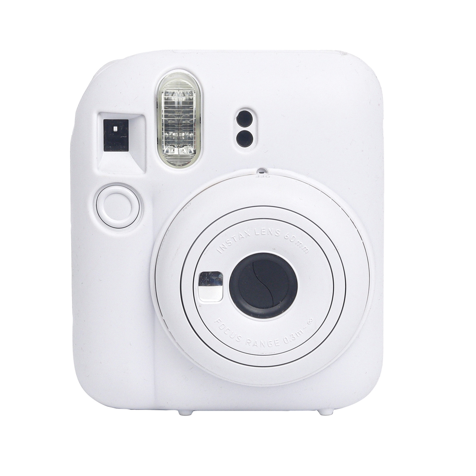 For FUJIFILM instax mini 12 Soft Silicone Camera Protective Case(White)