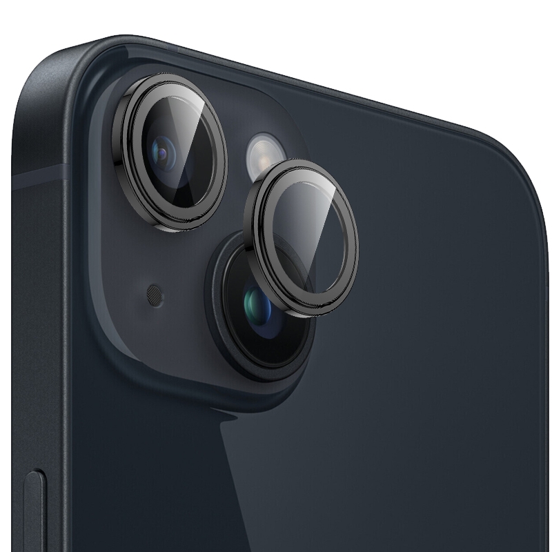 For iPhone 15 / 15 Plus MOMAX Eagle Eye Independent Full Cover Phone Lens Glass Film(Black) For iPhone 15 / 15 Plus MOMAX Eagle Eye Independent Full Cover Phone Lens Glass Film(Black)
