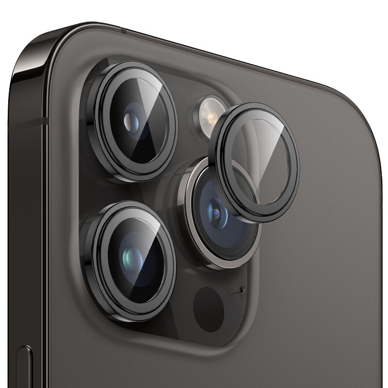 For iPhone 15 Pro / 15 Pro Max MOMAX Eagle Eye Independent Full Cover Phone Lens Glass Film(Black) For iPhone 15 Pro / 15 Pro Max MOMAX Eagle Eye Independent Full Cover Phone Lens Glass Film(Black)