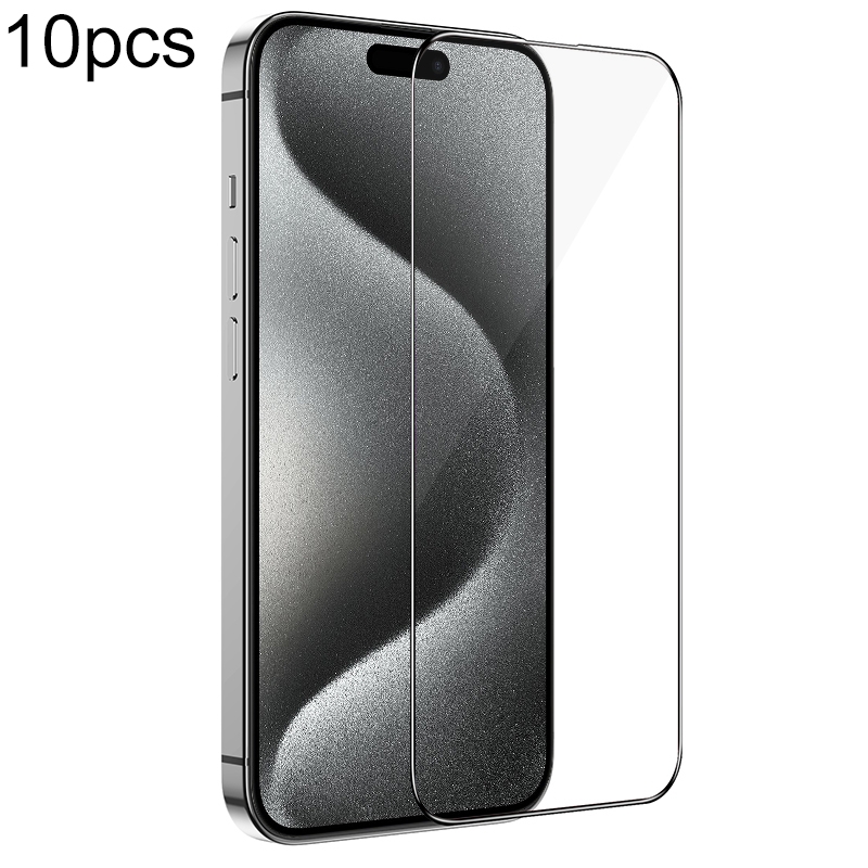 For iPhone 15 Pro 10pcs BOROFONE Diamond Armor Full-screen HD Tempered Glass Film For iPhone 15 Pro 10pcs BOROFONE Diamond Armor Full-screen HD Tempered Glass Film