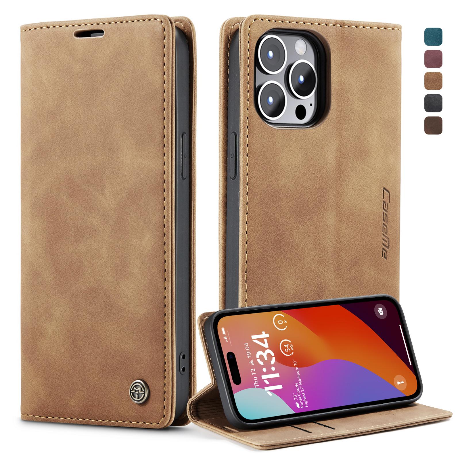 For iPhone 15 Pro CaseMe 013 Multifunctional Horizontal Flip Leather Phone Case(Brown) For iPhone 15 Pro CaseMe 013 Multifunctional Horizontal Flip Leather Phone Case(Brown)