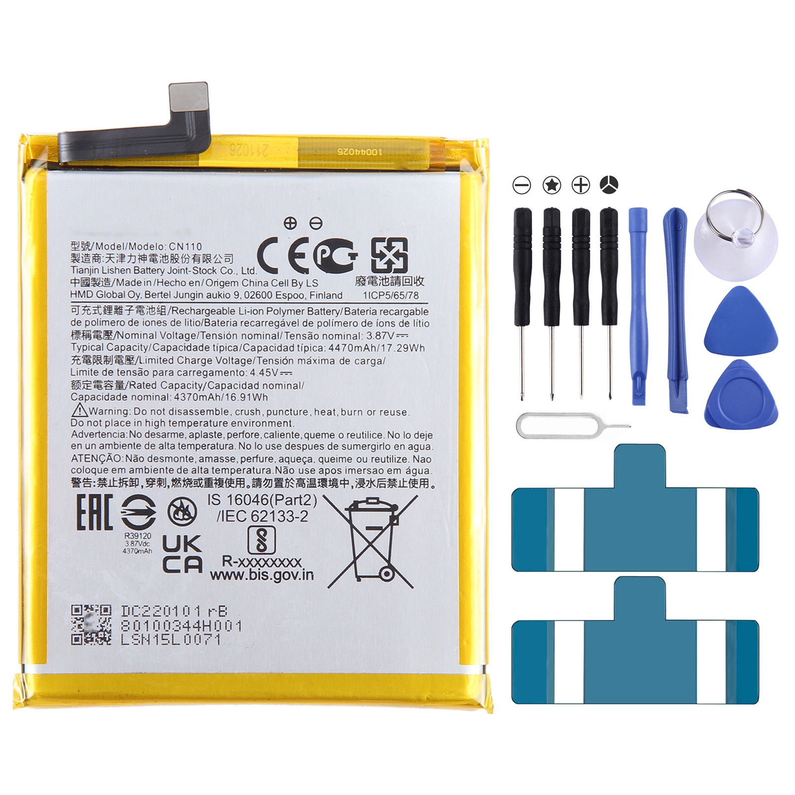 For Nokia X20 ta-1341 ta-1344 CN110 Battery Replacement CN110 4470mAh