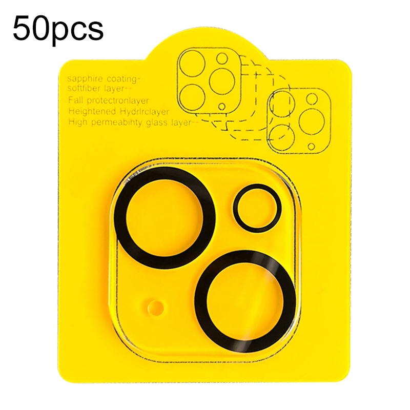For iPhone 15 / 15 Plus 50pcs Tempered Glass Back Camera Film For iPhone 15 / 15 Plus 50pcs Tempered Glass Back Camera Film