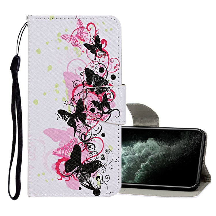 For iPhone 11 Pro Max Colored Drawing Pattern Horizontal Flip Leather Case with Holder & Card Slots & Wallet(Four Butterflies) For iPhone 11 Pro Max Colored Drawing Pattern Horizontal Flip Leather Case with Holder & Card Slots & Wallet(Four Butterflies)