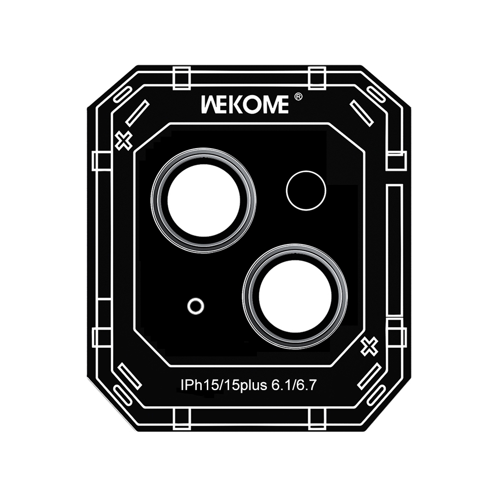 For iPhone 15 WEKOME WTPC-008 Armor Sapphire Metal Lens Cover Film(Graphite Black) For iPhone 15 WEKOME WTPC-008 Armor Sapphire Metal Lens Cover Film(Graphite Black)