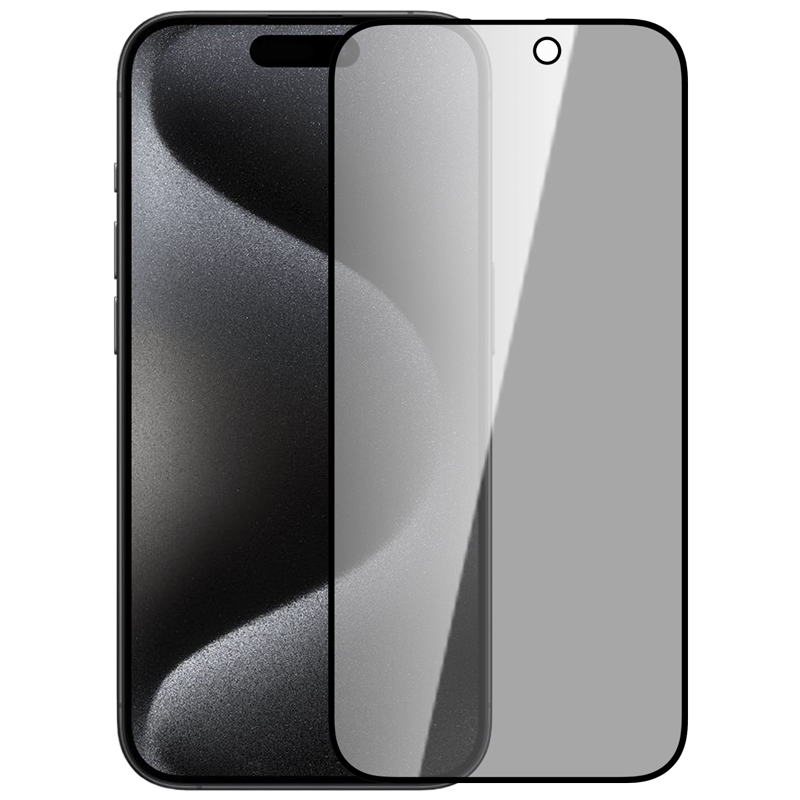 For iPhone 15 Pro NILLKIN Guardian Full Coverage Privacy Tempered Glass Film For iPhone 15 Pro NILLKIN Guardian Full Coverage Privacy Tempered Glass Film
