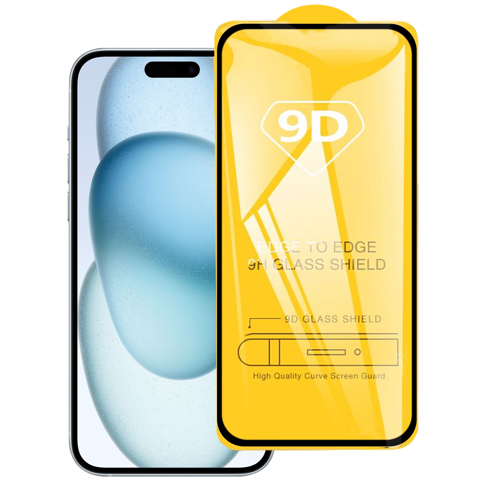 For iPhone 15 / 15 Pro 9D Full Glue Screen Tempered Glass Film For iPhone 15 / 15 Pro 9D Full Glue Screen Tempered Glass Film