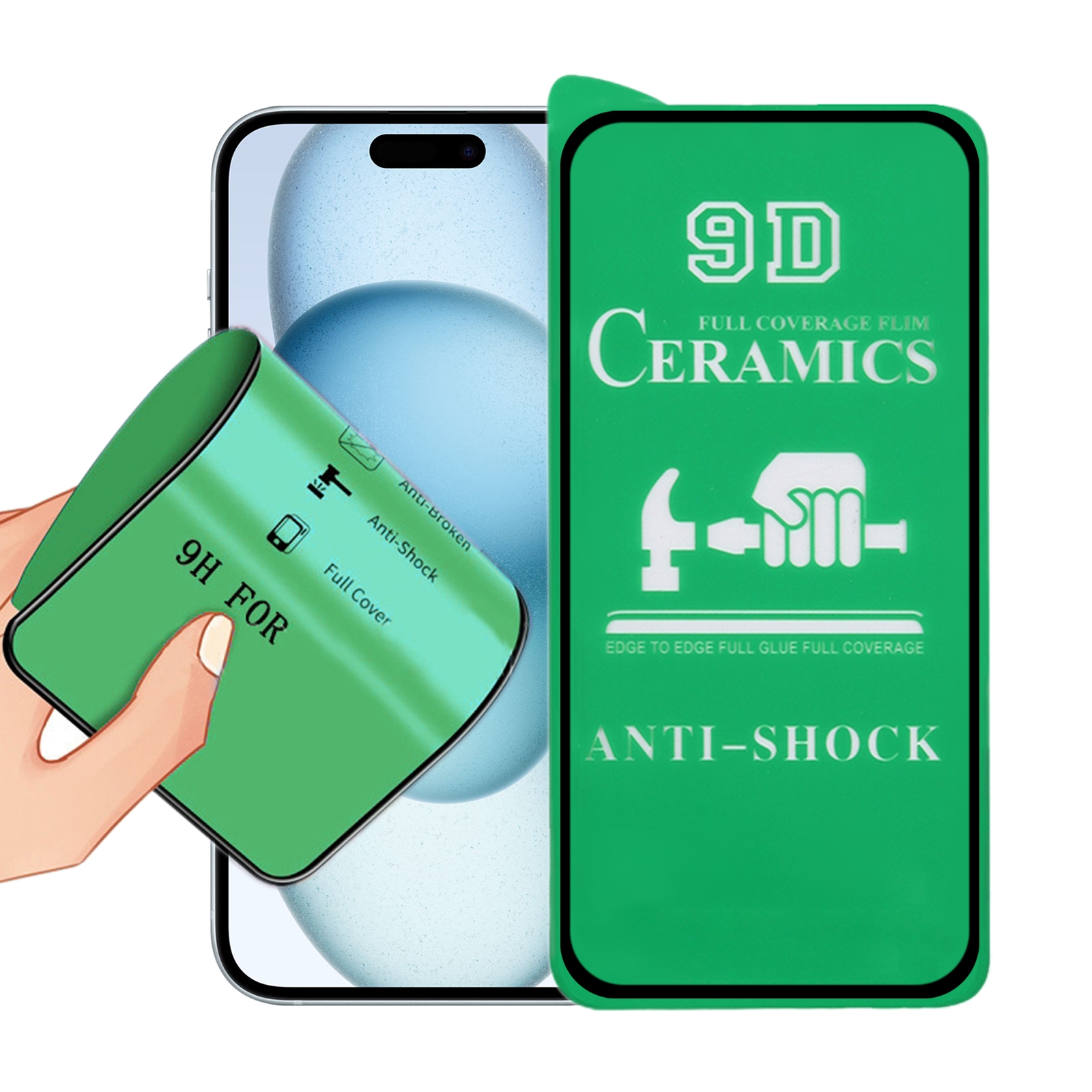 For iPhone 15 Pro 9D Full Screen Full Glue Ceramic Film For iPhone 15 Pro 9D Full Screen Full Glue Ceramic Film
