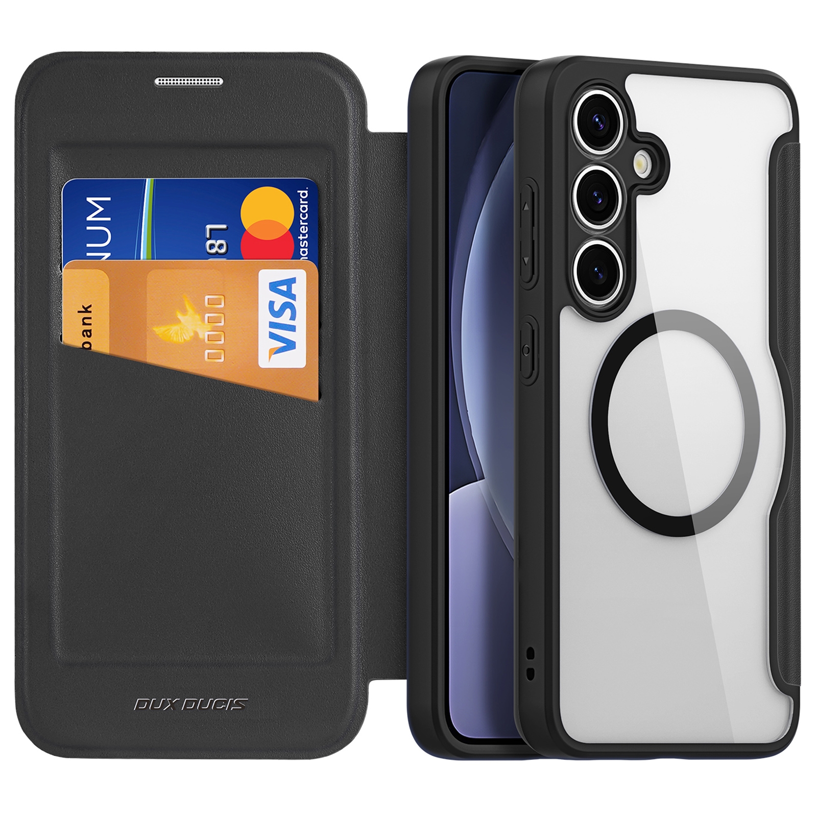 For Samsung Galaxy S25 5G DUX DUCIS Skin X Pro Series Magsafe PC + TPU Phone Leather Case(Black) For Samsung Galaxy S25 5G DUX DUCIS Skin X Pro Series Magsafe PC + TPU Phone Leather Case(Black)