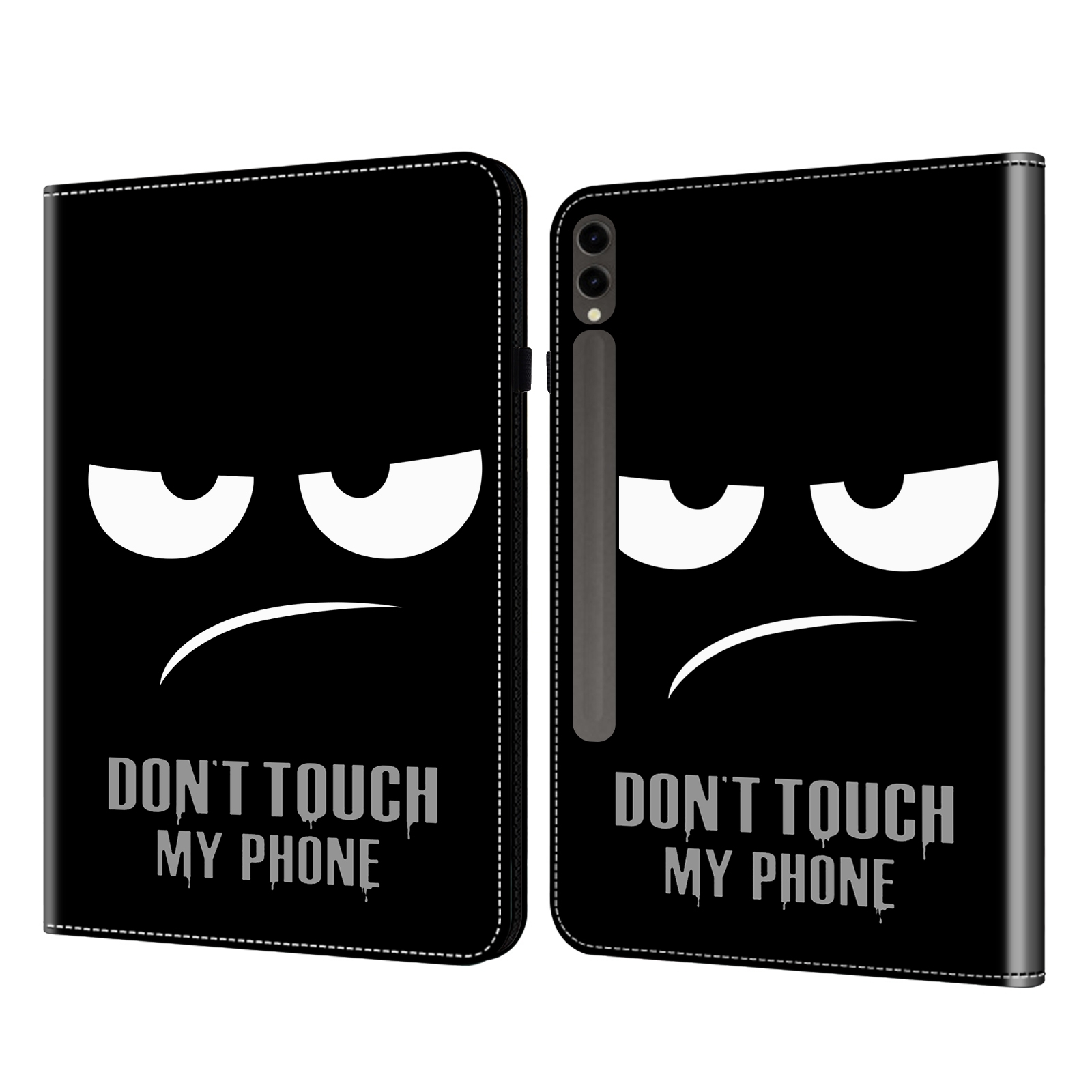 For Samsung Galaxy Tab S7+ / S8+ / S9+ Crystal Texture Painted Leather Tablet Case(Dont Touch My Phone) For Samsung Galaxy Tab S7+ / S8+ / S9+ Crystal Texture Painted Leather Tablet Case(Dont Touch My Phone)