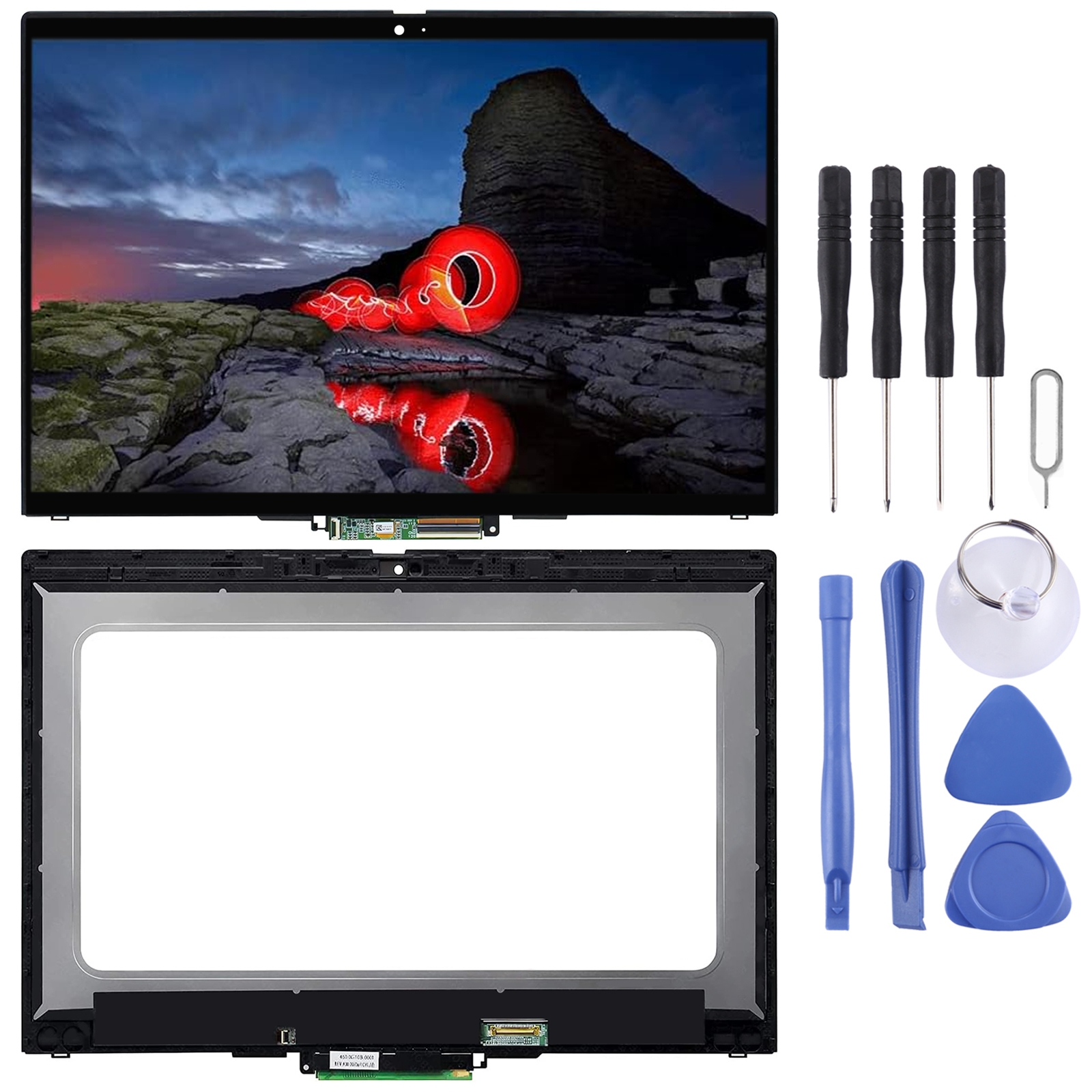 For Lenovo X13 Yoga Gen 2 LCD Screen Digitizer Full Assembly with Frame 2560x1600