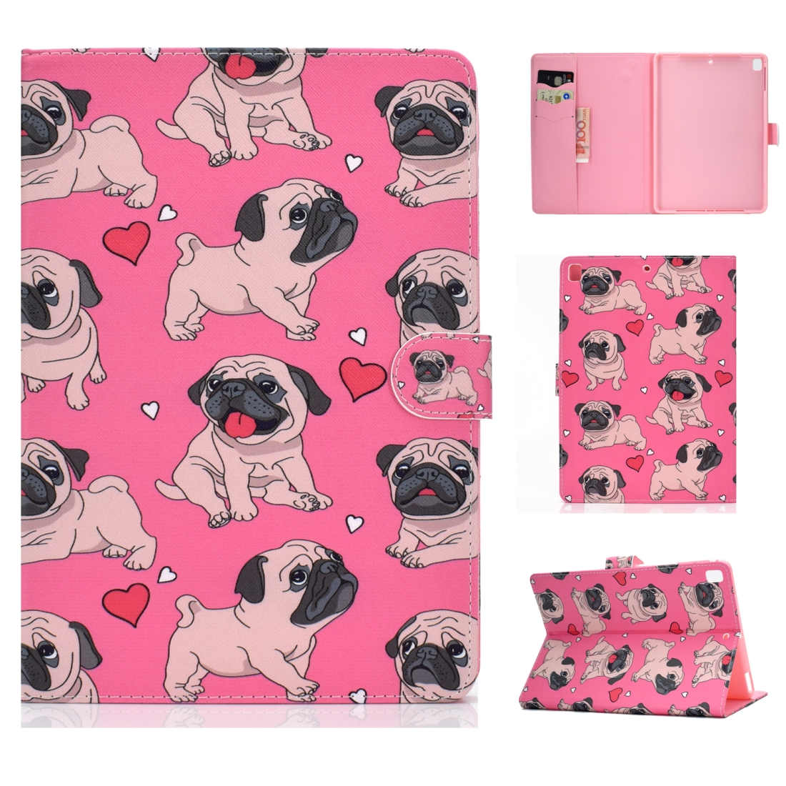For iPad 9.7 (2017/2018) & Air 2 & Air Colored Drawing Pattern Horizontal Flip PU Leather Case with Holder & Card Slot & Sleep / Wake-up Function(Love Dog) For iPad 9.7 (2017/2018) & Air 2 & Air Colored Drawing Pattern Horizontal Flip PU Leather Case with Holder & Card Slot & Sleep / Wake-up Function(Love Dog)
