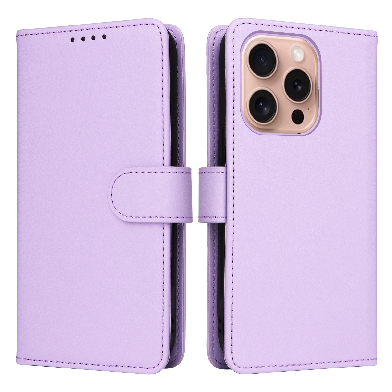 For iPhone 16 Pro Max BETOPNICE BN-005 2 in 1 Detachable Imitate Genuine Leather Phone Case(Light Purple) For iPhone 16 Pro Max BETOPNICE BN-005 2 in 1 Detachable Imitate Genuine Leather Phone Case(Light Purple)