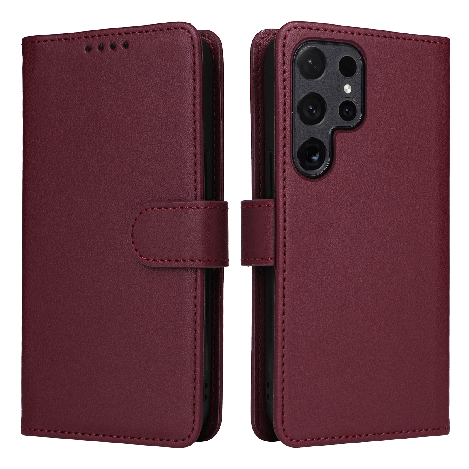 For Samsung Galaxy S24 Ultra 5G BETOPNICE BN-005 2 in 1 Detachable Imitate Genuine Leather Phone Case(Wine Red) For Samsung Galaxy S24 Ultra 5G BETOPNICE BN-005 2 in 1 Detachable Imitate Genuine Leather Phone Case(Wine Red)