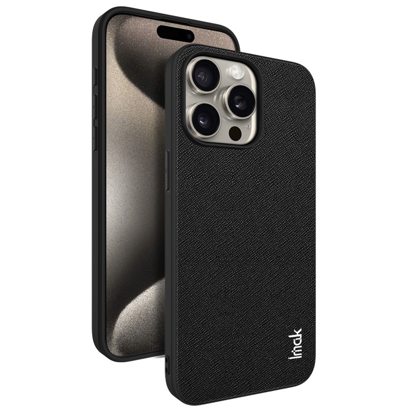 For iPhone 15 Pro IMAK LX-5 Series Shockproof PC + PU + TPU Protective Phone Case(Cross Texture) For iPhone 15 Pro IMAK LX-5 Series Shockproof PC + PU + TPU Protective Phone Case(Cross Texture)