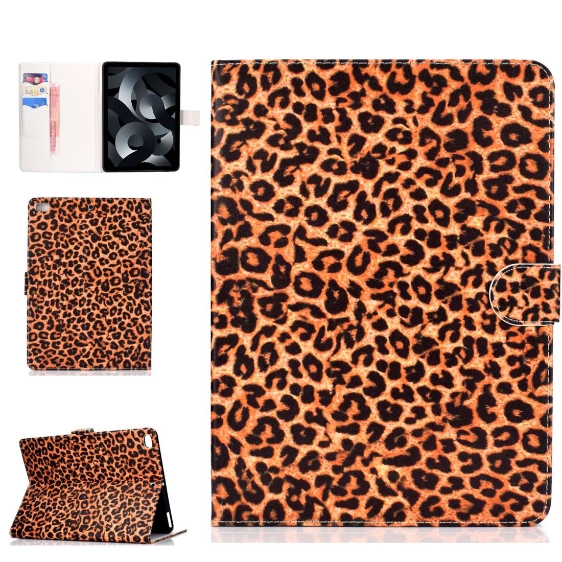 For iPad Air / iPad Air 2 2016 / iPad Pro9.7 / iPad9.7 / 2017 / 2018 Colored Drawing Pattern Horizontal Flip PU Leather Case with Holder & Card Slot & Sleep / Wake-up Function(Yellow Leopard) For iPad Air / iPad Air 2 2016 / iPad Pro9.7 / iPad9.7 / 2017 / 2018 Colored Drawing Pattern Horizontal Flip PU Leather Case with Holder & Card Slot & Sleep / Wake-up Function(Yellow Leopard)