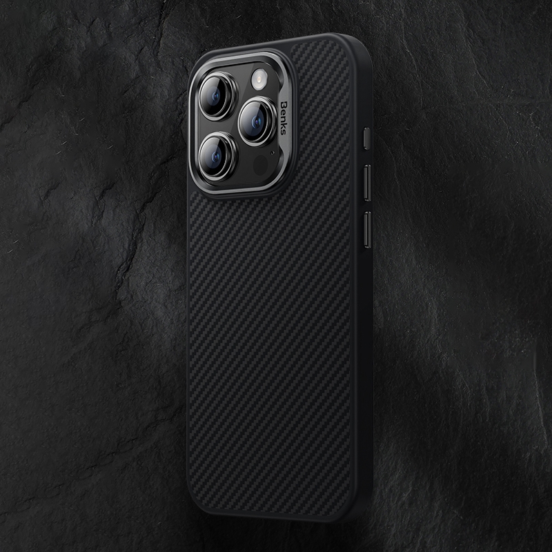 For iPhone 15 Pro Benks 600D MagSafe Kevlar Carbon Fiber Shockproof Phone Case(Black) For iPhone 15 Pro Benks 600D MagSafe Kevlar Carbon Fiber Shockproof Phone Case(Black)