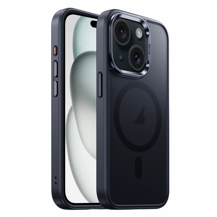 For iPhone 15 Plus Benks Skin Feel Series MagSafe Magnetic Shockproof Phone Case(Black) For iPhone 15 Plus Benks Skin Feel Series MagSafe Magnetic Shockproof Phone Case(Black)