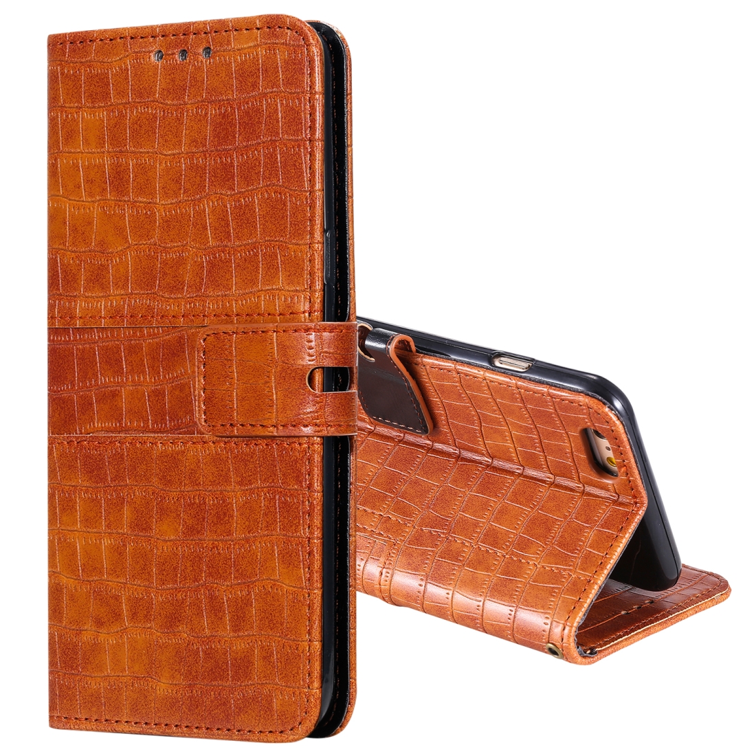 For iPhone SE 2022 / SE 2020 / 8 / 7 Regular Crocodile Texture Horizontal Flip Leather Case with Holder & Card Slots & Wallet & Photo Frame & Lanyard(Brown) For iPhone SE 2022 / SE 2020 / 8 / 7 Regular Crocodile Texture Horizontal Flip Leather Case with Holder & Card Slots & Wallet & Photo Frame & Lanyard(Brown)