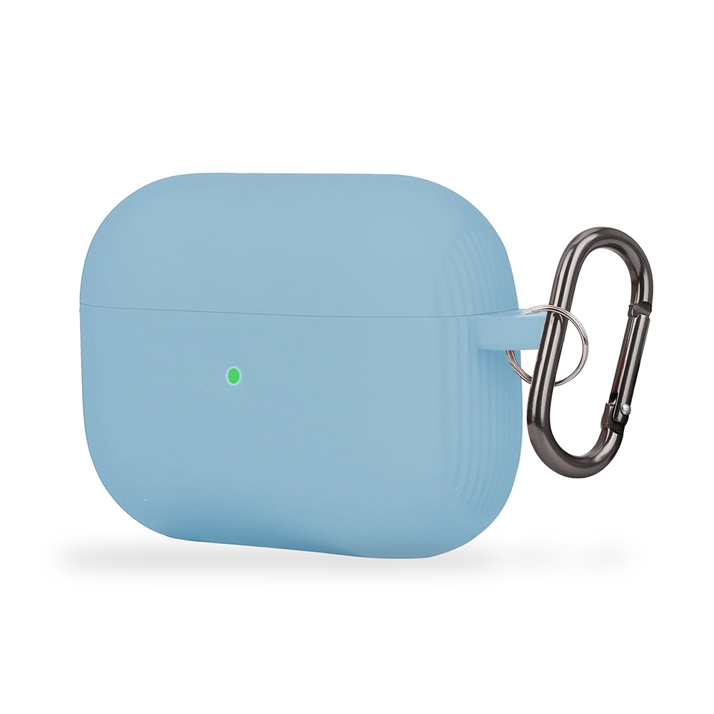 For AirPods Pro Conjoined Vertical Texture Silicone Protective Case(Light Blue) For AirPods Pro Conjoined Vertical Texture Silicone Protective Case(Light Blue)