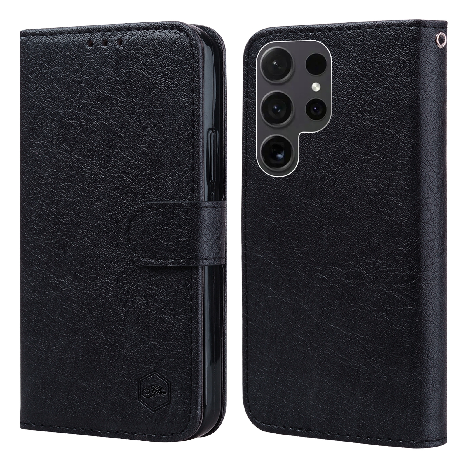 For Samsung Galaxy S24 Ultra 5G Skin Feeling Oil Leather Texture PU + TPU Phone Case(Black) For Samsung Galaxy S24 Ultra 5G Skin Feeling Oil Leather Texture PU + TPU Phone Case(Black)