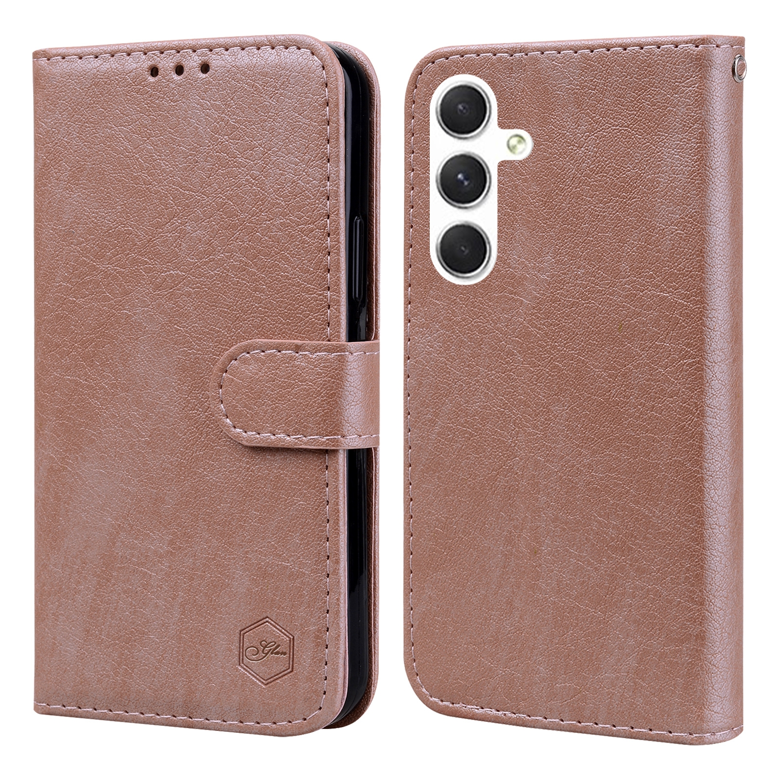 For Samsung Galaxy S24 5G Skin Feeling Oil Leather Texture PU + TPU Phone Case(Champagne) For Samsung Galaxy S24 5G Skin Feeling Oil Leather Texture PU + TPU Phone Case(Champagne)