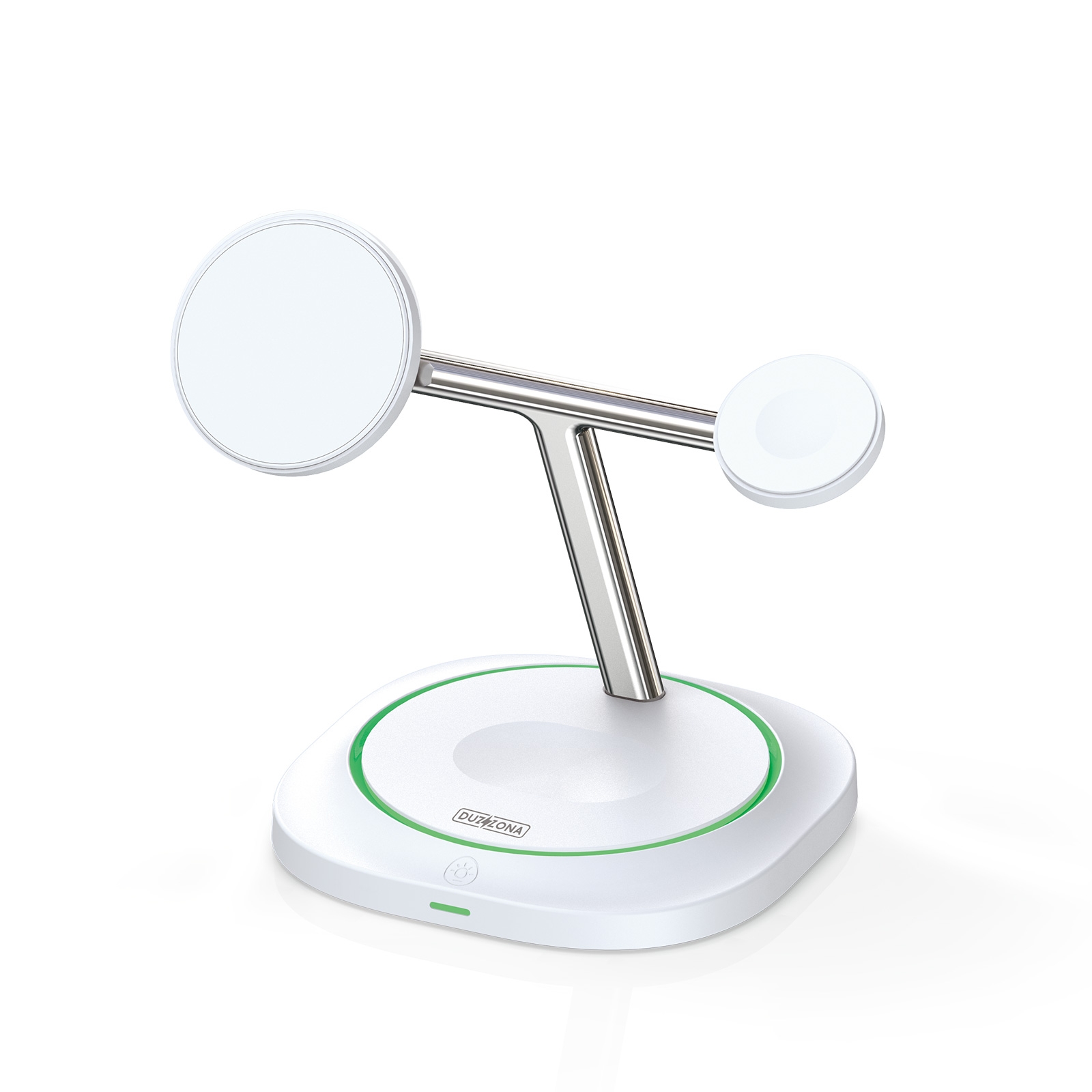 DUZZONA W16 15W 3 in 1 MagSafe Magnetic Wireless Charging Stand(White) DUZZONA W16 15W 3 in 1 MagSafe Magnetic Wireless Charging Stand(White)
